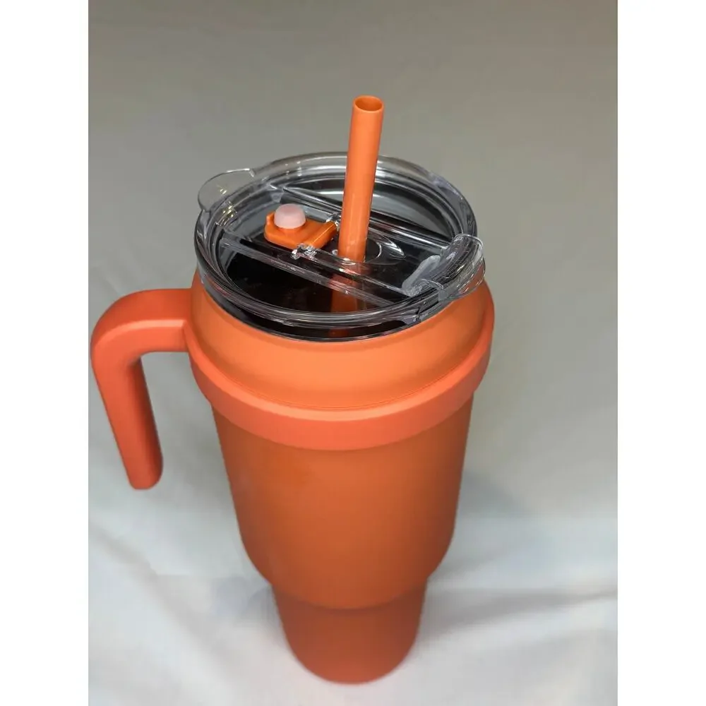 Reduce Cold1 40 oz Stainless Steel Vacuum Insulated Tumbler w/ Handle Lid Straw